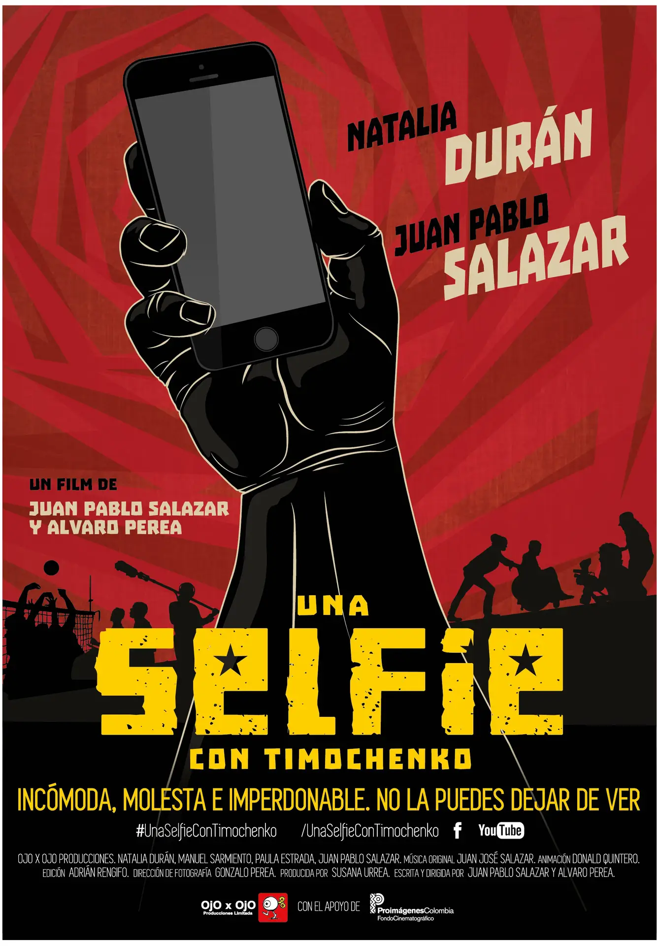 Afiche de una selfie con Timochenko