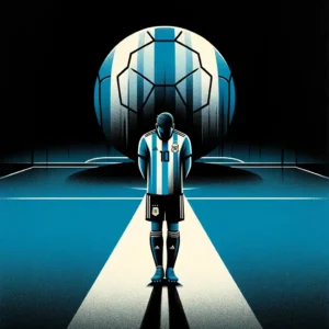 Ilustración de Argentina en el mundial.