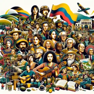 Ilustración de colombianos.